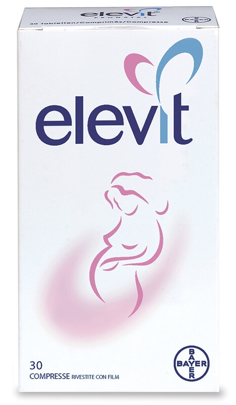 Elevit, Vitamine e Minerali  per la Gravidanza e l'Allattamento, 30 Compresse Rivestite