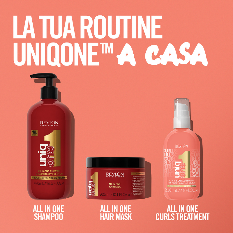 Revlon Professional UniqOne Curls Treatment -  Trattamento Per Capelli Ricci 230 ml
