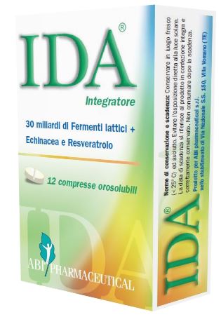 Ida Integratore di Fermenti Lattici 24 Compresse Orosolubili Ida Integratore di Fermenti Lattici 24 Compresse Orosolubili