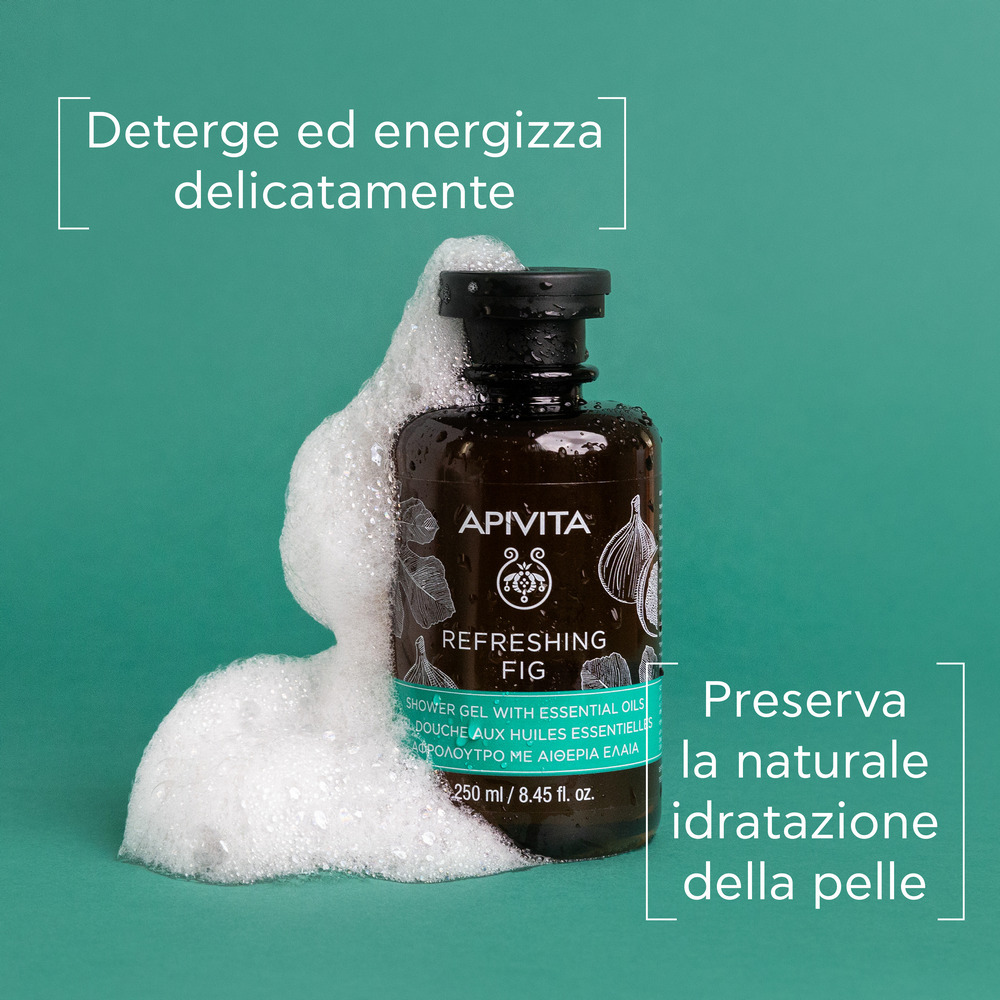 Apivita ReFreshing Fig - Gel Doccia Delicato Con Oli Essenziali Con Fico E Propoli 250 ml