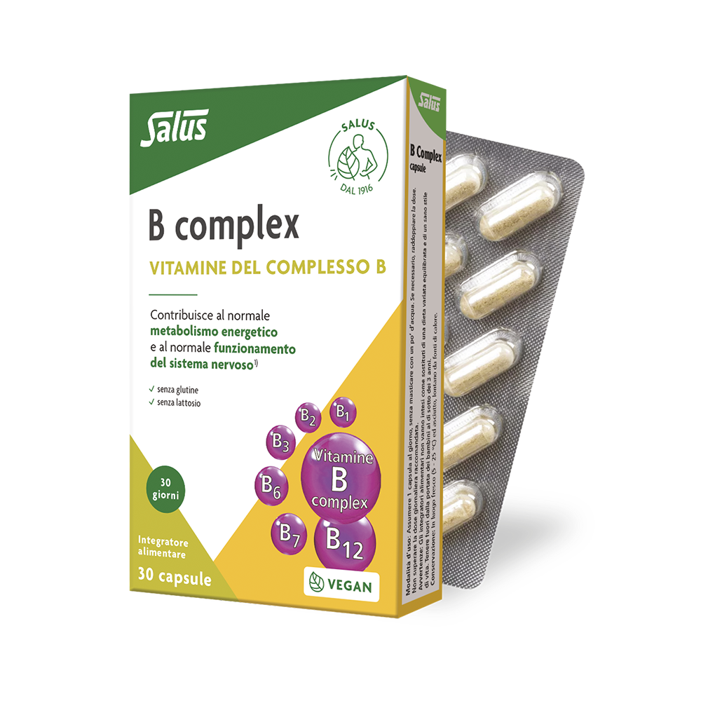 Salus - B Complex 30 Capsule - Integratore Di Vitamine Del Complesso B