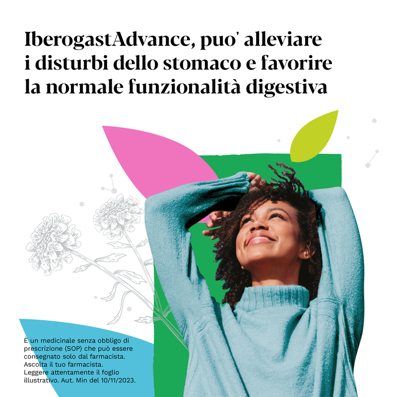 Iberogast Advance Medicinale Fitoterapico Per Il Trattamento Della Dispepsia Funzionale e Disturbi Gastrointestinali come Mal Di Stomaco, Gocce Orali, 50 ml