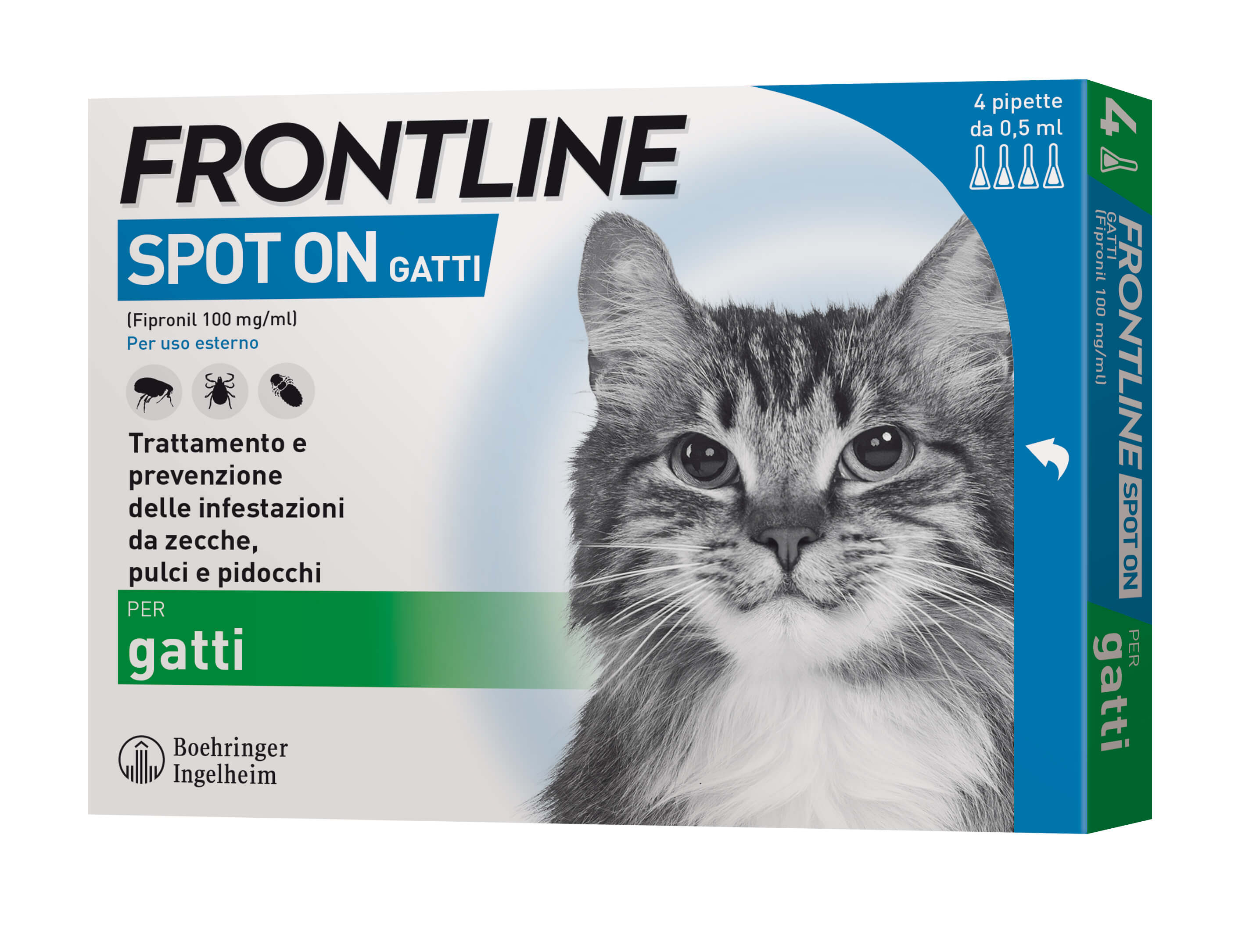 Frontline Spot Gatto 4 Pipette Ml.0,5
