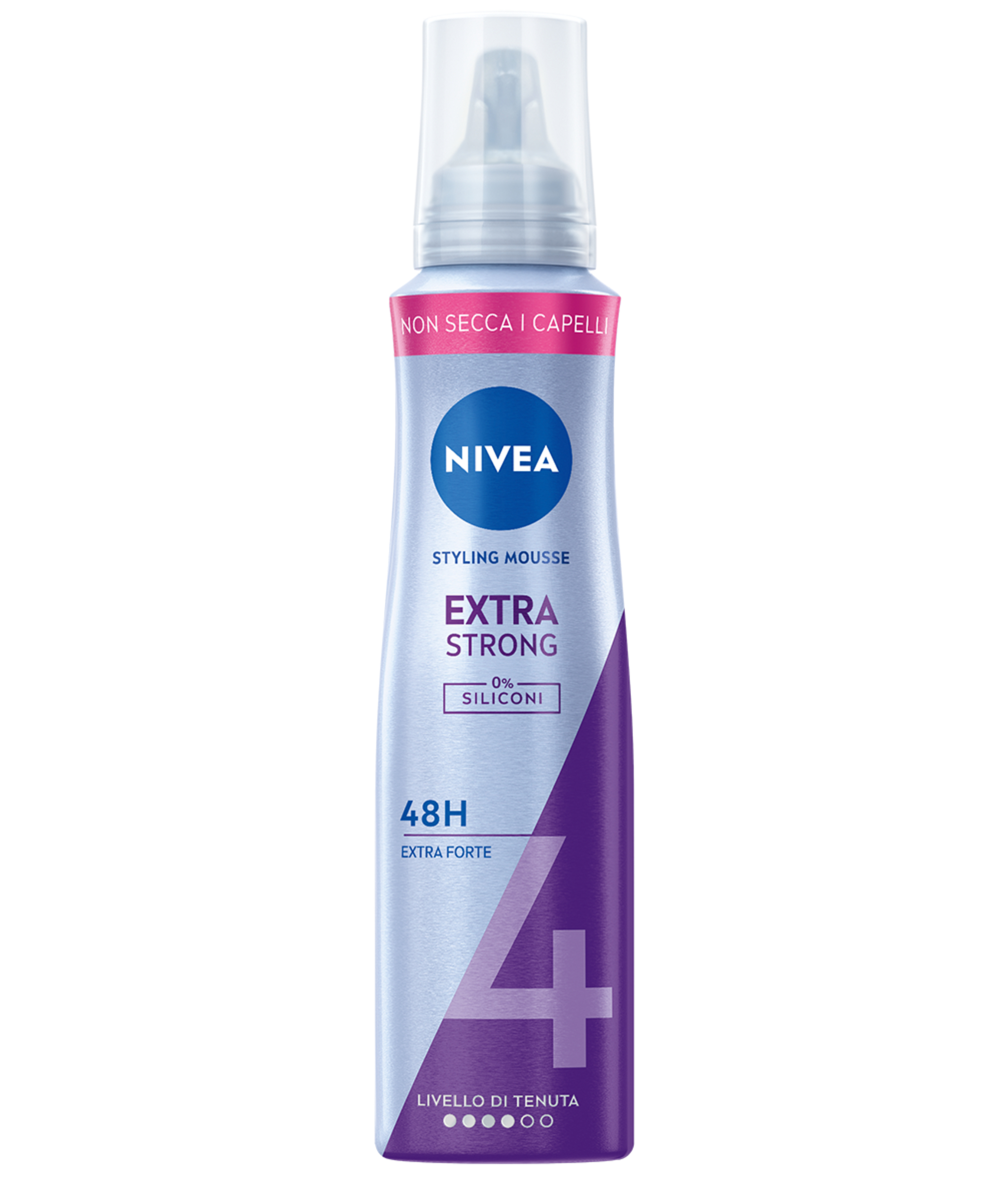 Nivea Styling Mousse Extra Strong 150 ml, Schiuma per la cura capelli e con tenuta extra forte Nivea Styling Mousse Extra Strong 150 ml, Schiuma per la cura capelli e con tenuta extra forte