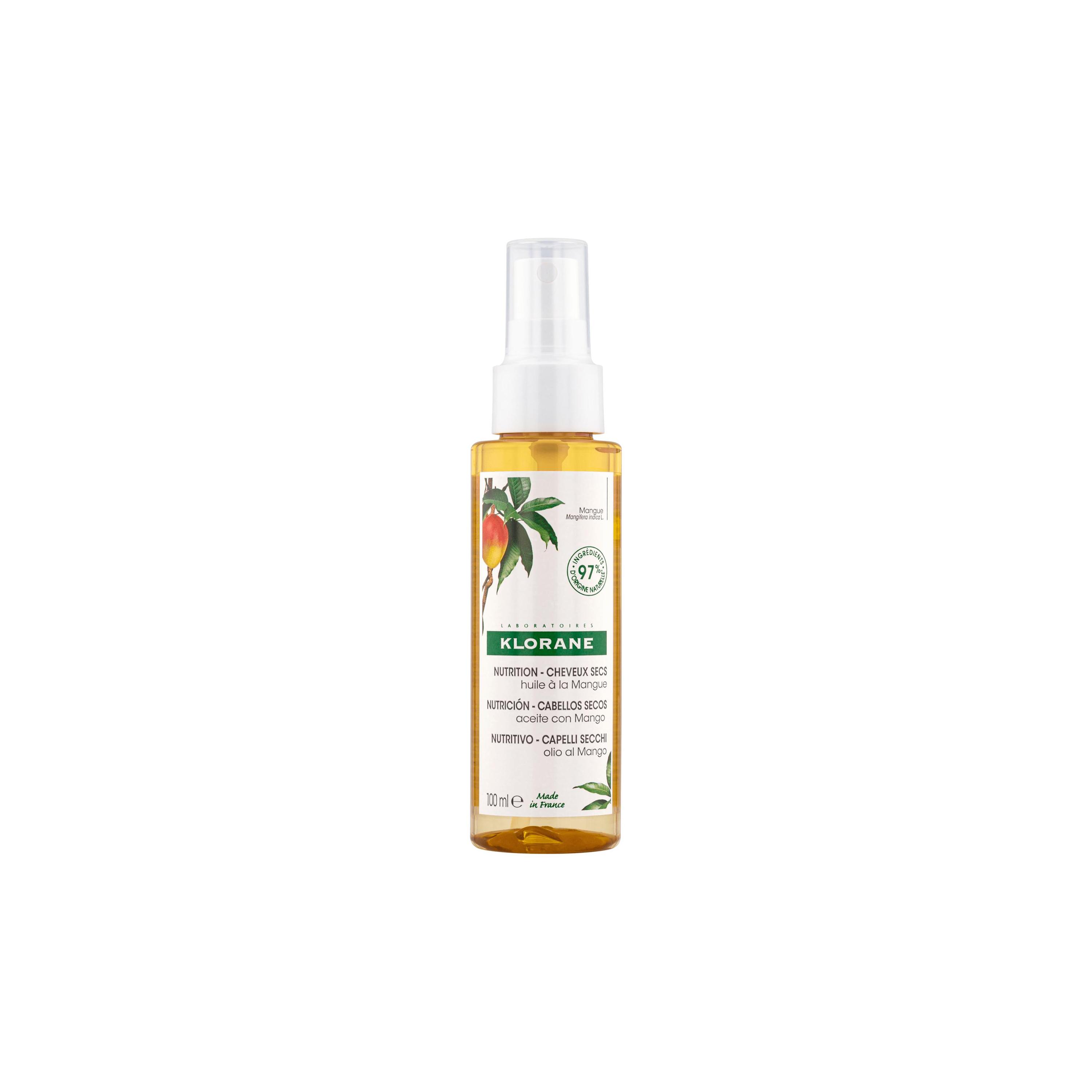 Klorane - Olio Nutritivo Al Mango Per Capelli Secchi 100 ml