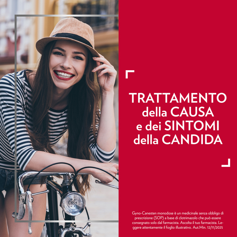 Gyno-Canesten Monodose, Per Sintomi e Cause della Candida, con 500 mg di Clotrimazolo, 1 Capsula molle Vaginale + Applicatore