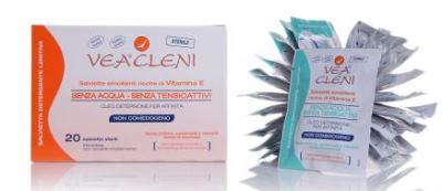Vea Cleni - Salviette detergenti sterili - 20 pezzi Vea Cleni - Salviette detergenti sterili - 20 pezzi