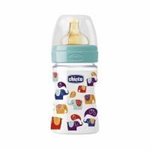 CH BIBERON 150ML PLASTICA DECORATO 2 FORI CAUCCIU'