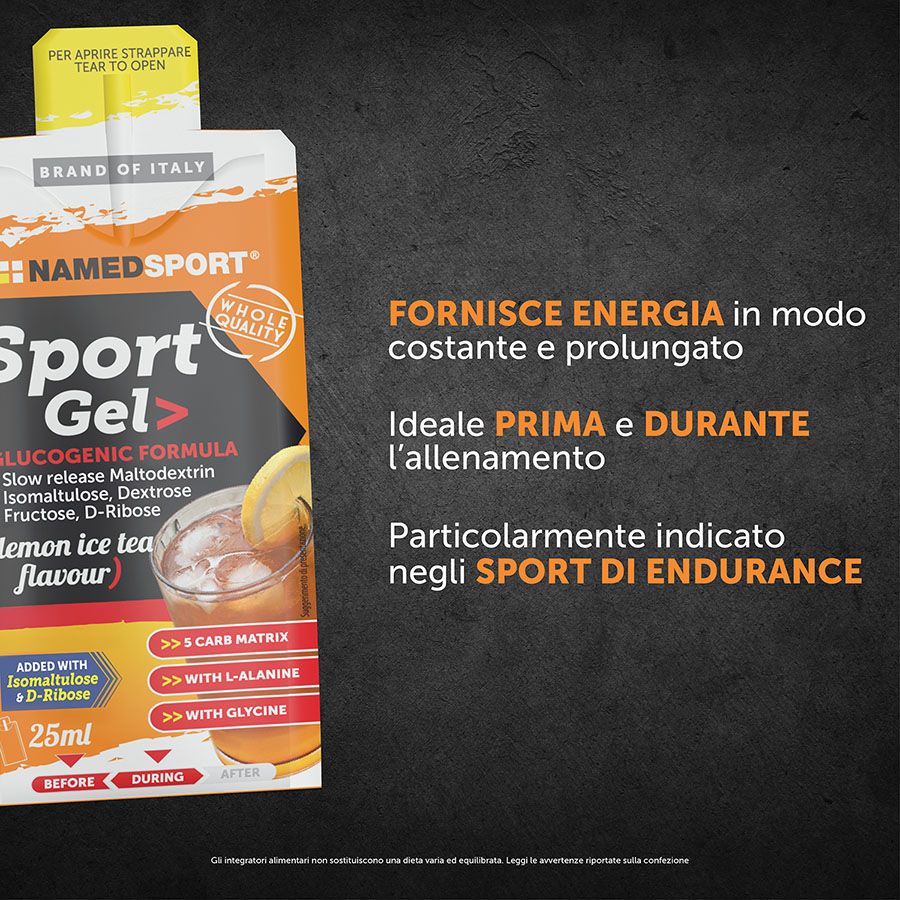 Named Sport Sport Gel - Integratore Energizzante Gusto Ice Tea 25 ml