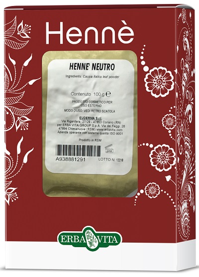 Erba Vita Hennè Color Cap Neutro Tintura Per Capelli 100 g