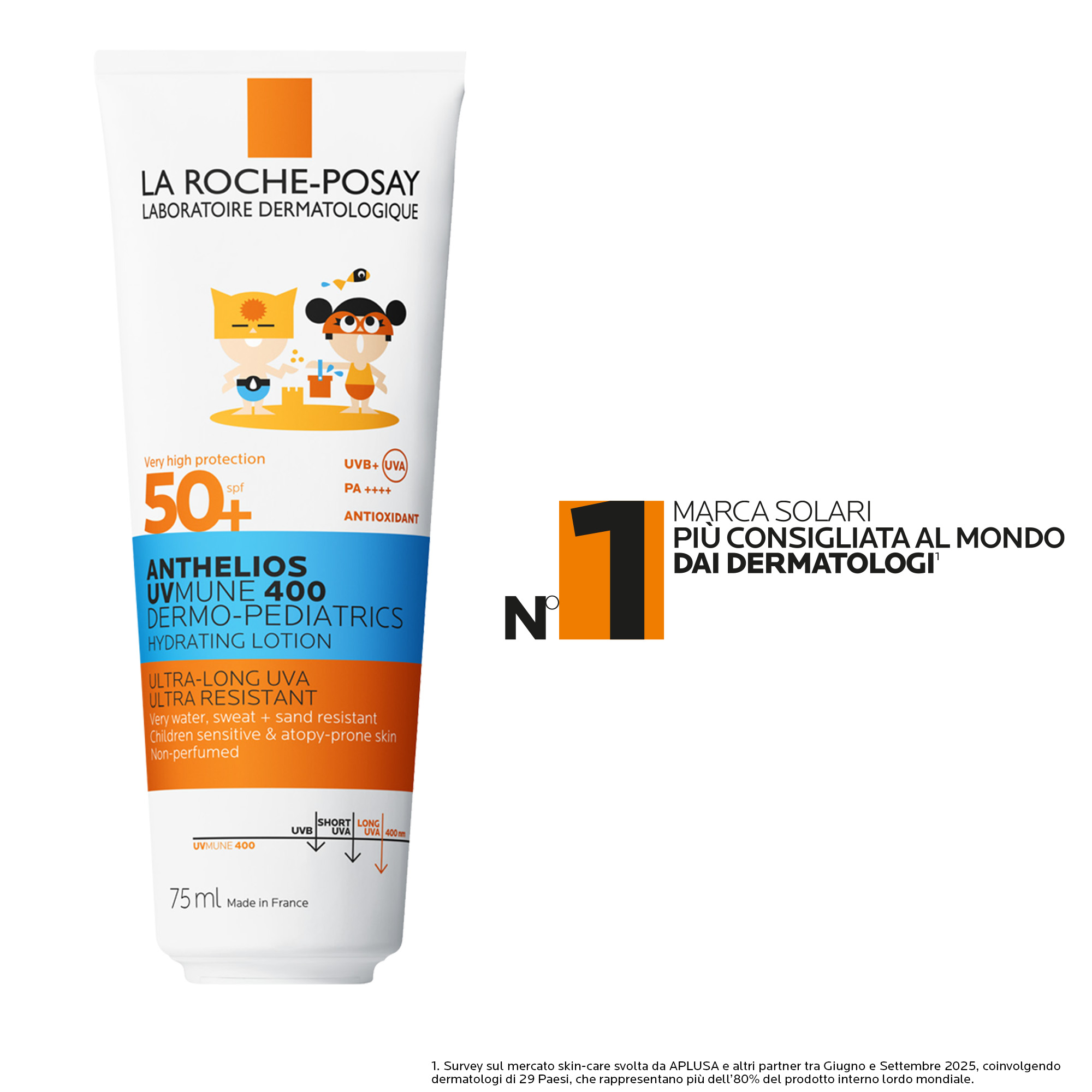 La Roche-Posay - Anthelios Uvmune 400 Dermo-Pediatrics Latte Idratante SPF50+ Bambini 75 ml