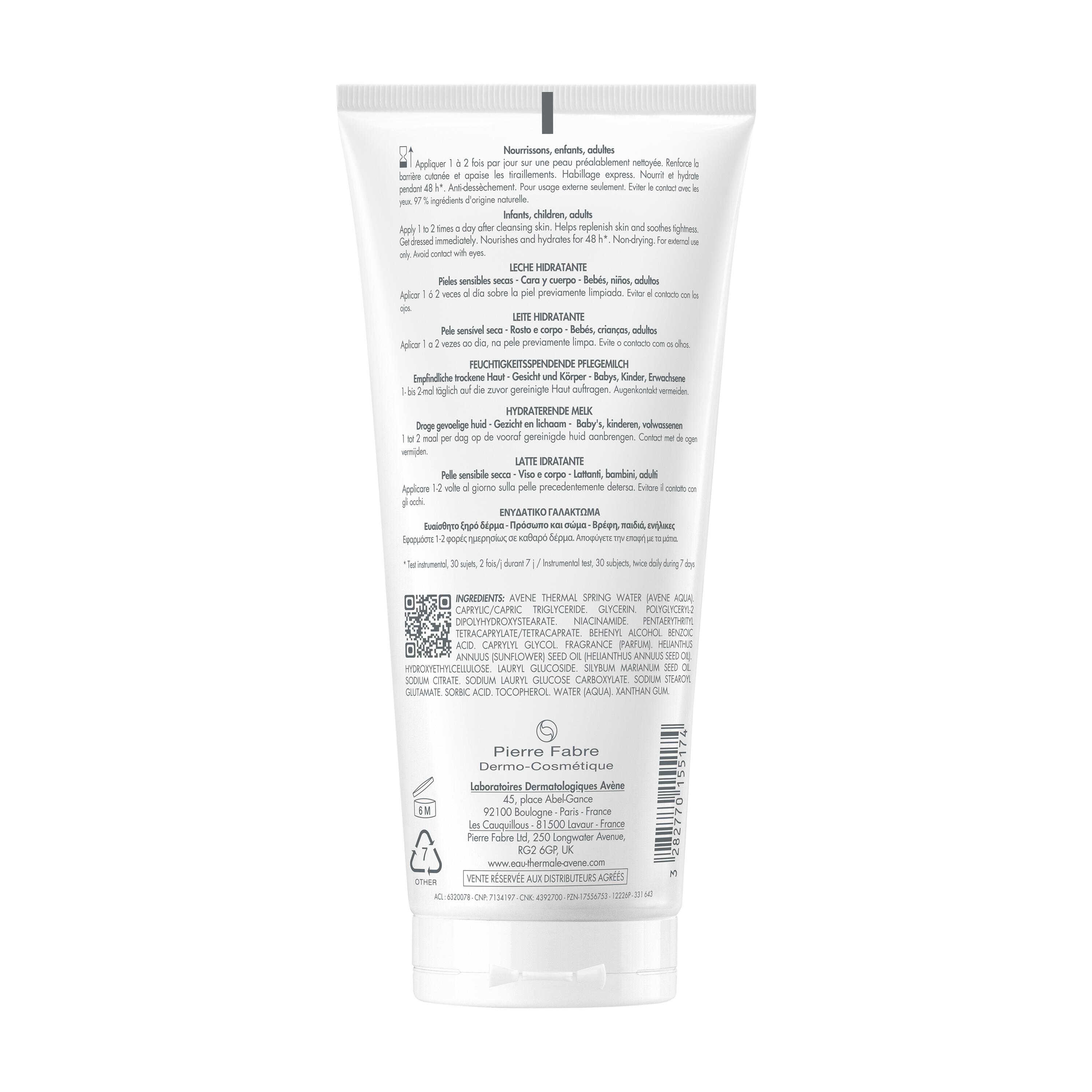 Avène Xeracalm Nutrition -  Latte Idratante Per Pelle Sensibile E Secca 200 ml