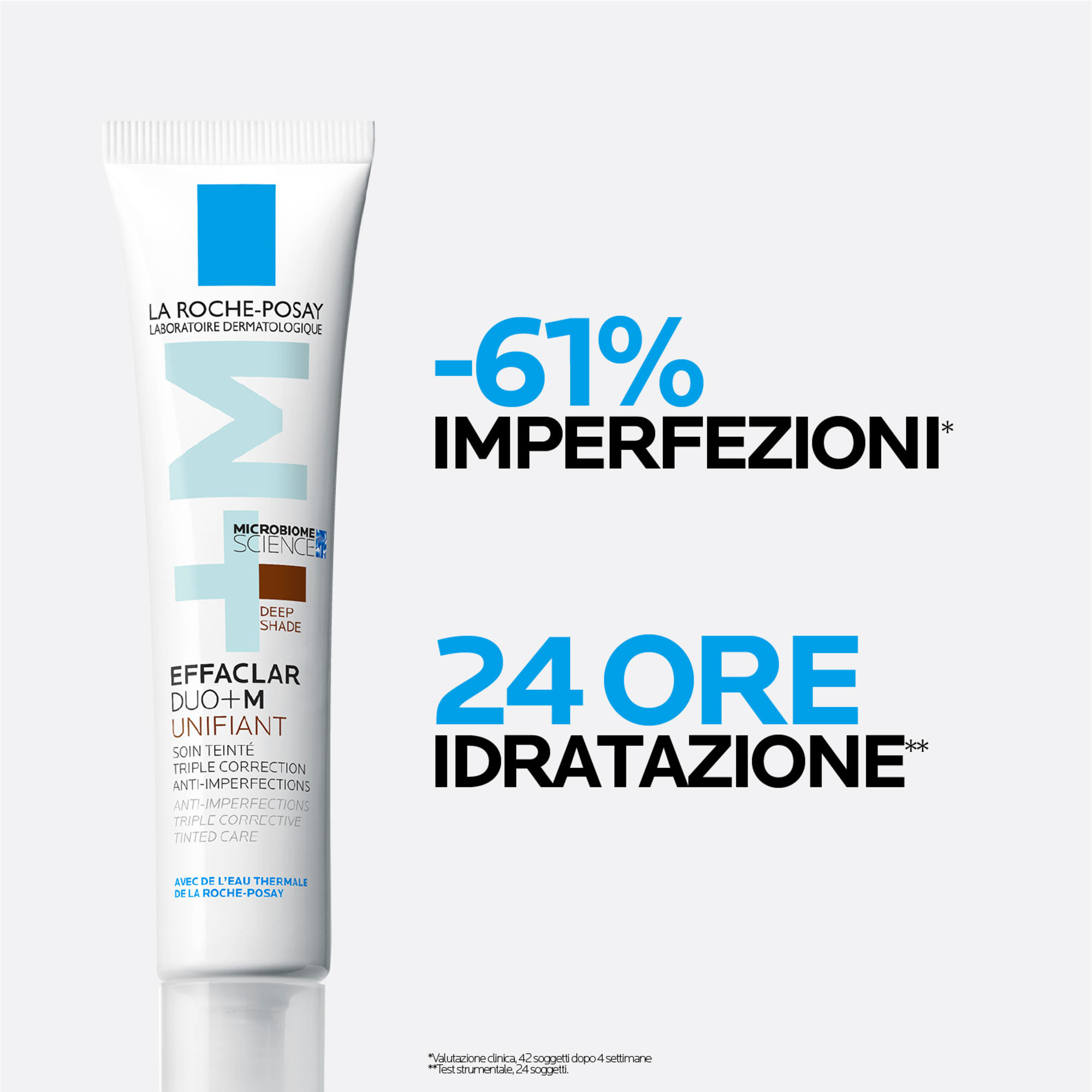 La Roche-Posay Effaclar Duo+M Unifiant - Trattamento Colorato Anti-Imperfezioni 40 ml Deep Shade