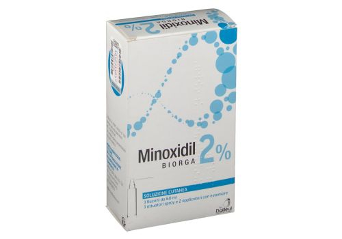 Minoxidil Biorga 2% Soluzione Cutanea 3 flaconi