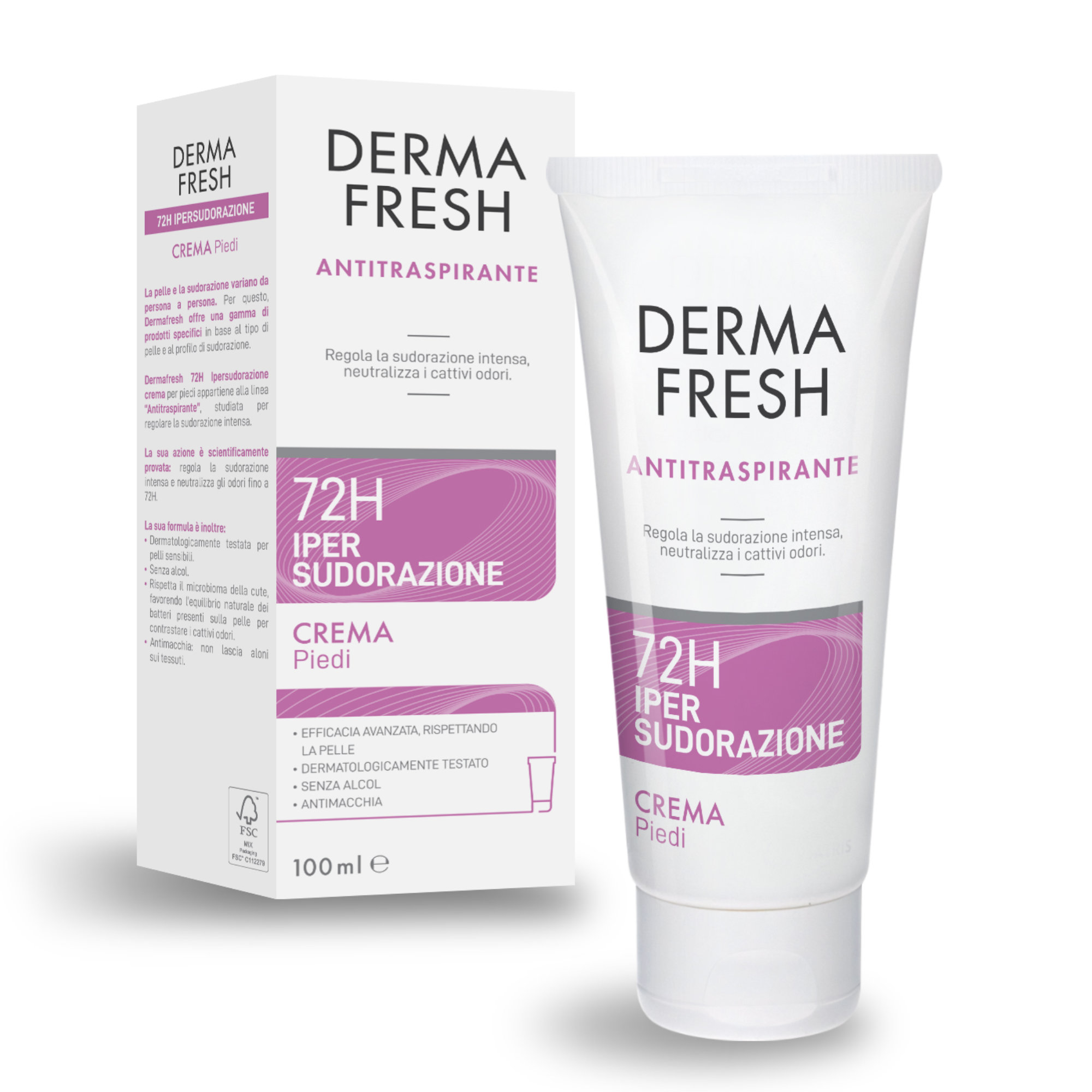 Dermafresh 72H Ipersudorazione - Crema Piedi 100 ml