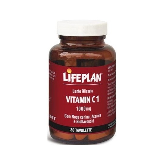 Lifeplan Vitamin C1 favorisce il sistema immunitario e riduce lo stress ossidativo senza glutine 30 tavolette