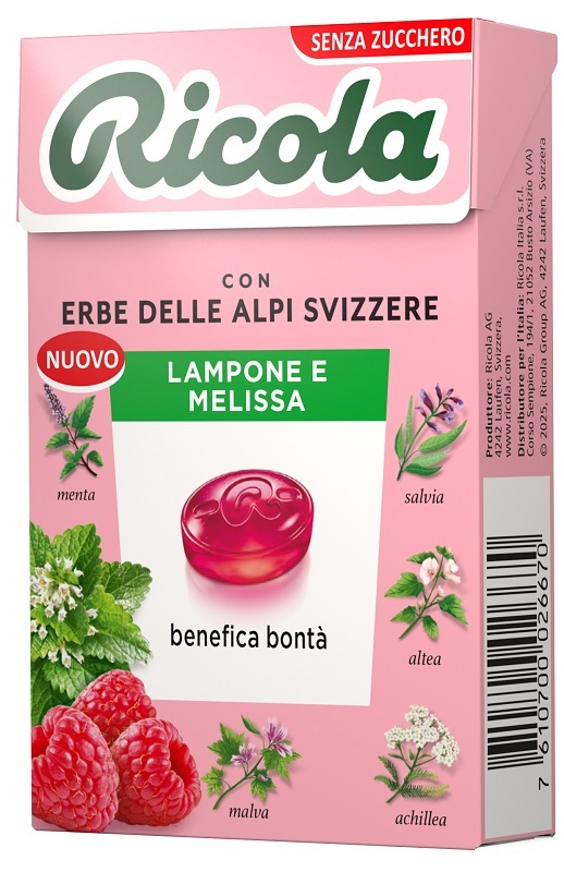 RICOLA LAMPONE&MELISSA 50G RICOLA LAMPONE&MELISSA 50G