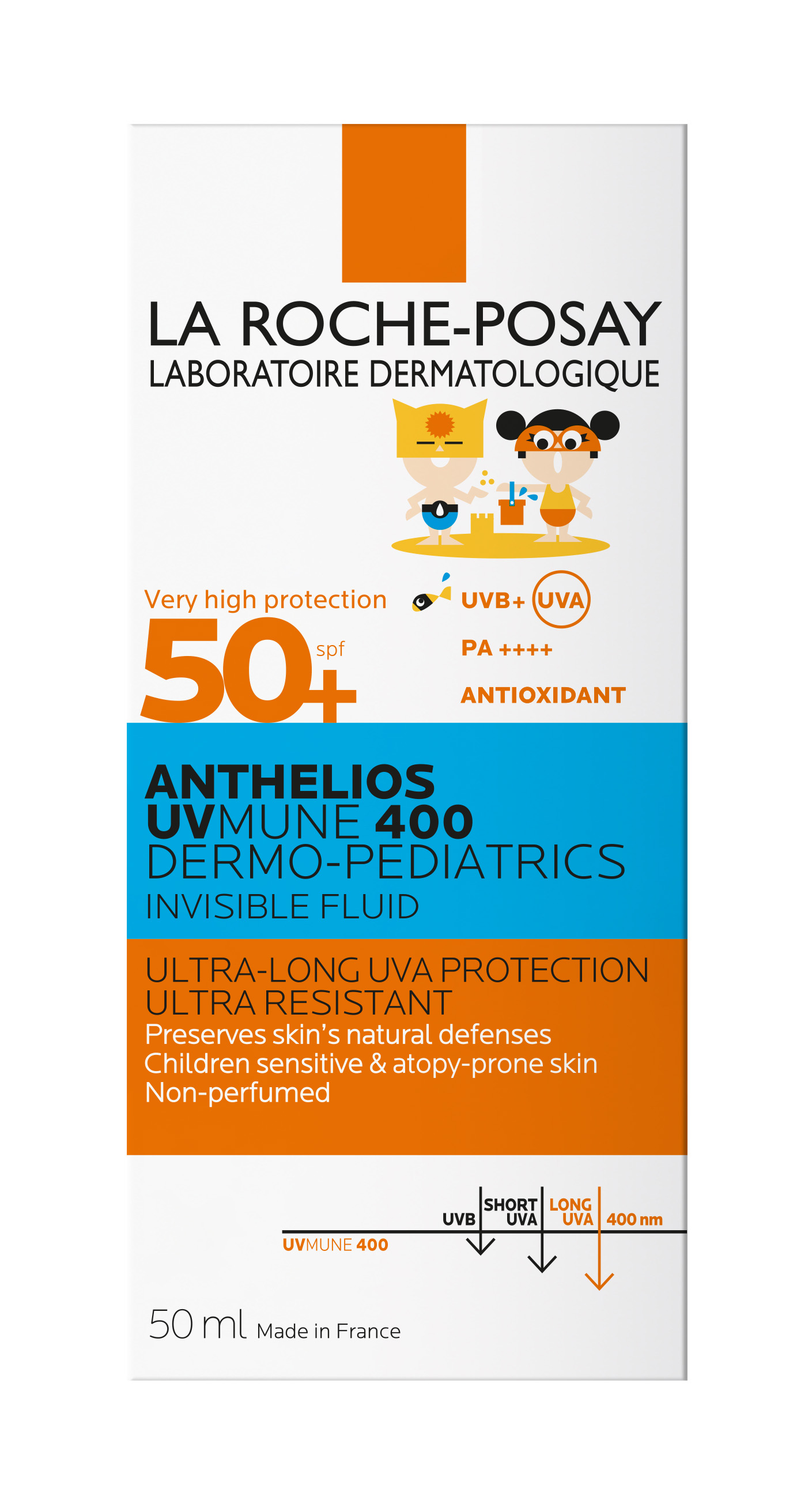 La Roche-Posay - Anthelios Uvmune 400 Dermo-Pediatrics Fluido Invisibile SPF50+ Bambini 50 ml