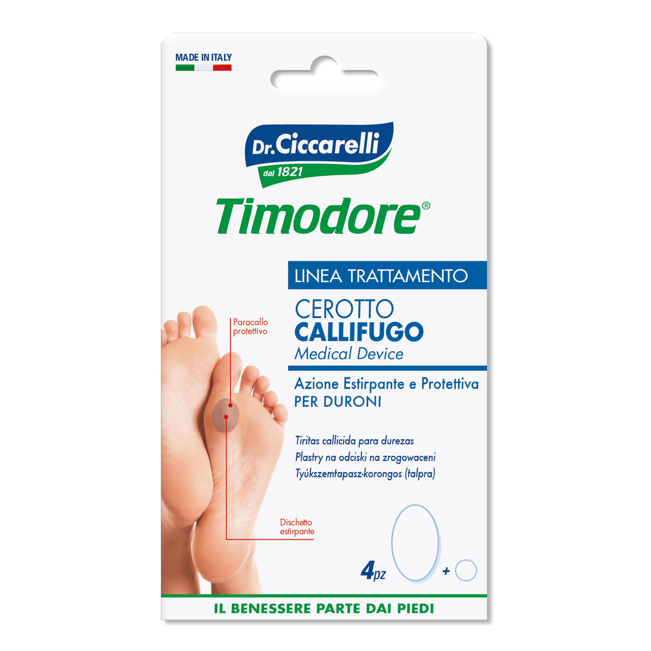 Ciccarelli Callifugo Cerotti Per Duroni 4 Pezzi Ciccarelli Callifugo Cerotti Per Duroni 4 Pezzi