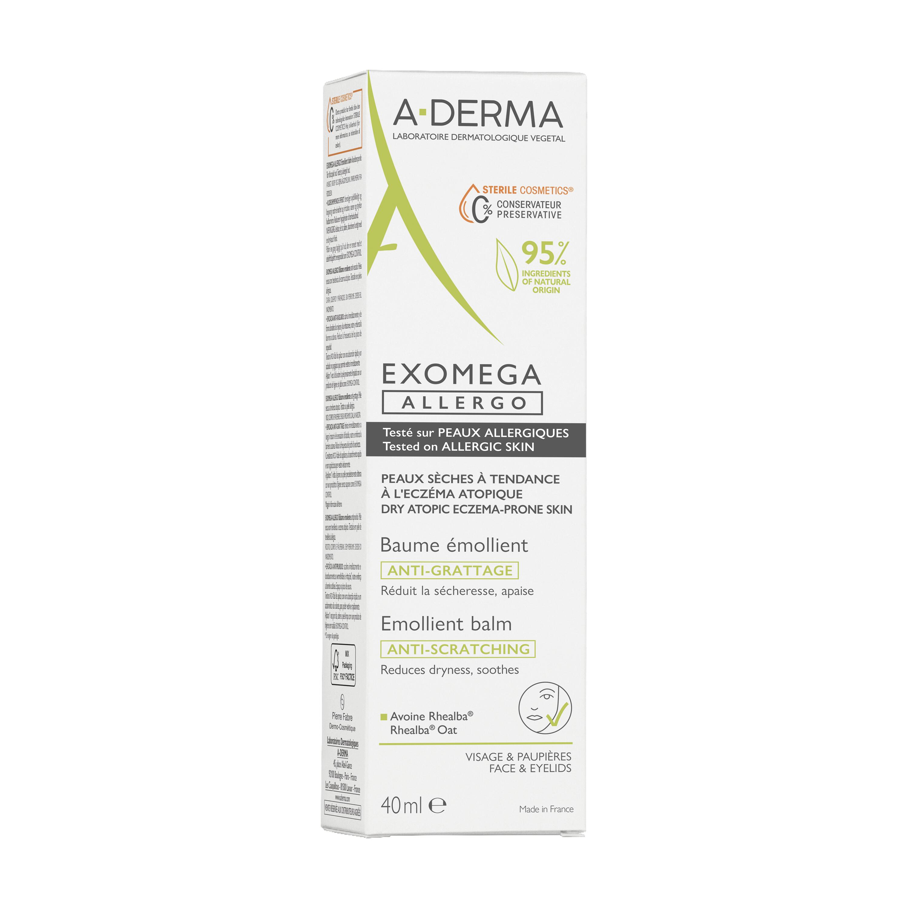 A-Derma Exomega Allergo - Balsamo Emolliente 40 ml
