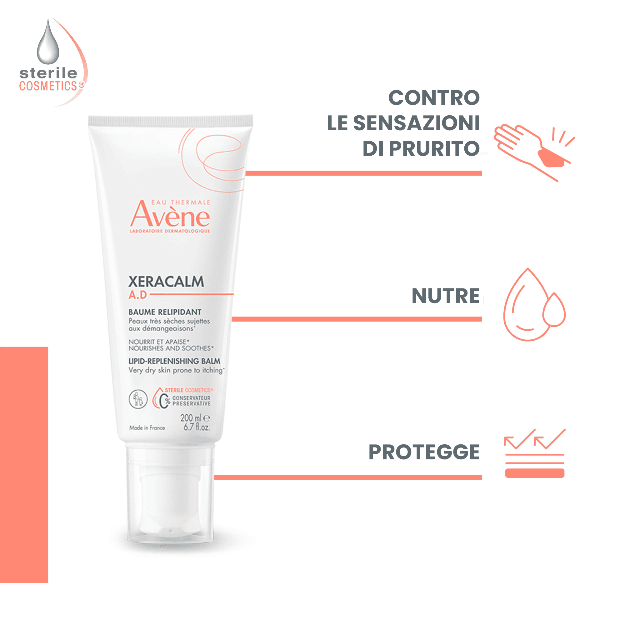Eau Thermale Avène - XERACALM A.D Balsamo Liporestitutivo 200 ml
