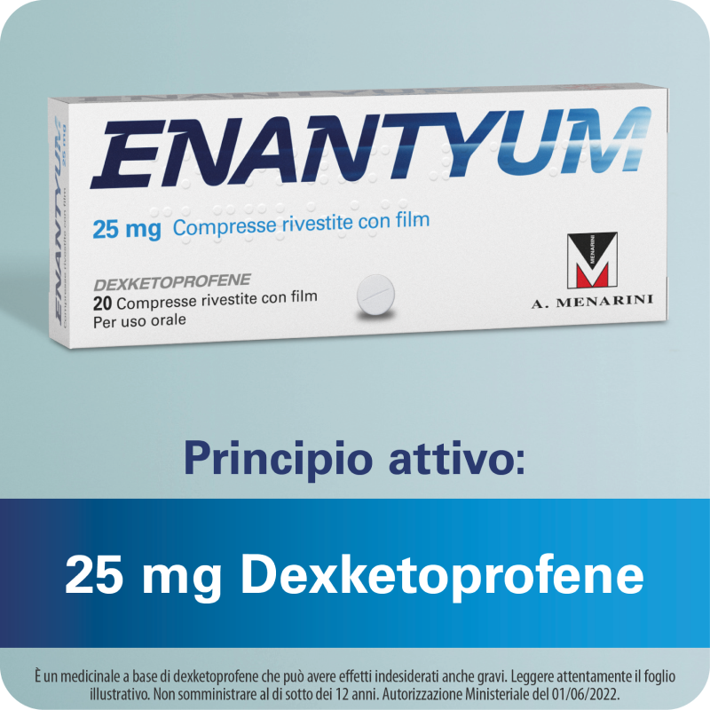 Enantyum - 20 Compresse Rivestite - 25 mg Enantyum - 20 Compresse Rivestite - 25 mg