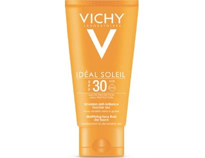 Vichy Idéal Soleil Crema Solare Effetto Asciutto SPF 30 - Protezione viso anti-lucidità - 50 ml
