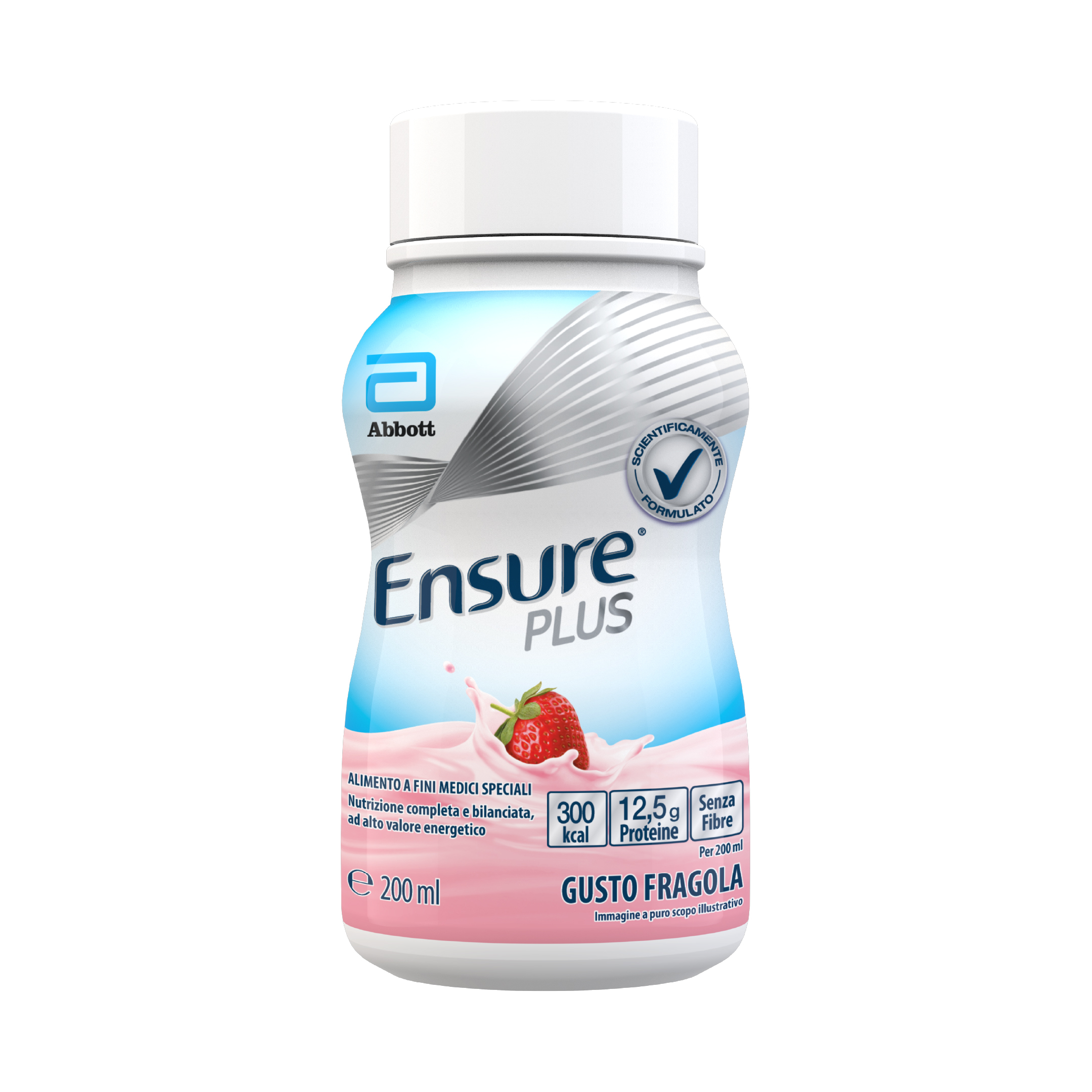Ensure Plus Alimento a Fini Medici Speciali Ipercalorico Fragola 4x200ml