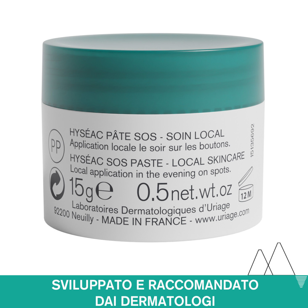 Uriage Hyséac Pasta SOS Trattamento Brufoli 15 g Uriage Hyséac Pasta SOS Trattamento Brufoli 15 g