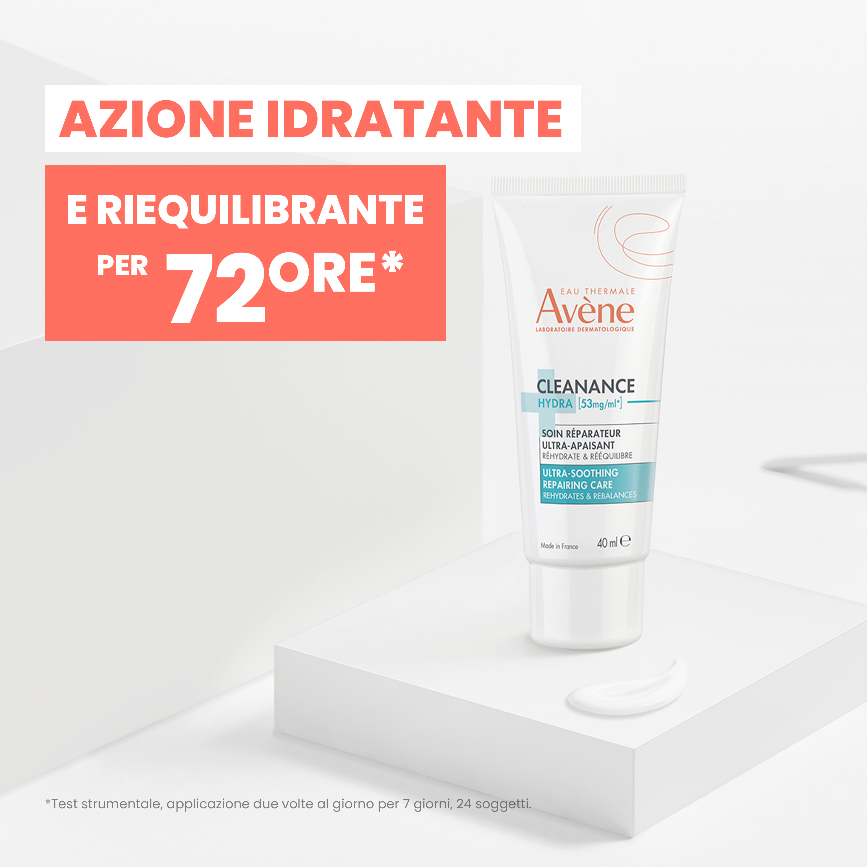 Avène Cleanance Hydra - Crema Lenitiva Per Pelle Secca A Tendenza Acneica 40 ml 