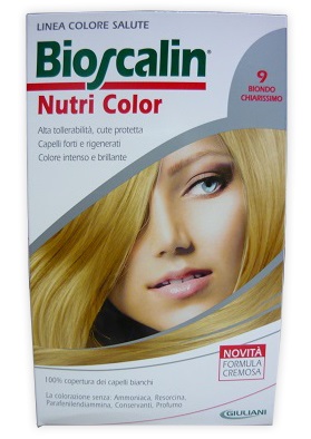 Bioscalin Nutri Color 9 Biondo Chiarissimo Trattamento Colorante Bioscalin Nutri Color 9 Biondo Chiarissimo Trattamento Colorante