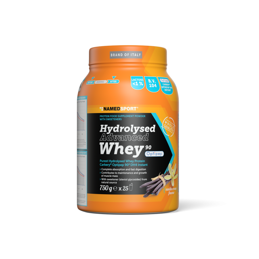 Named Sport - Hydrolysed Advanced Whey Vaniglia 750 g - Proteine Del Siero Del Latte
