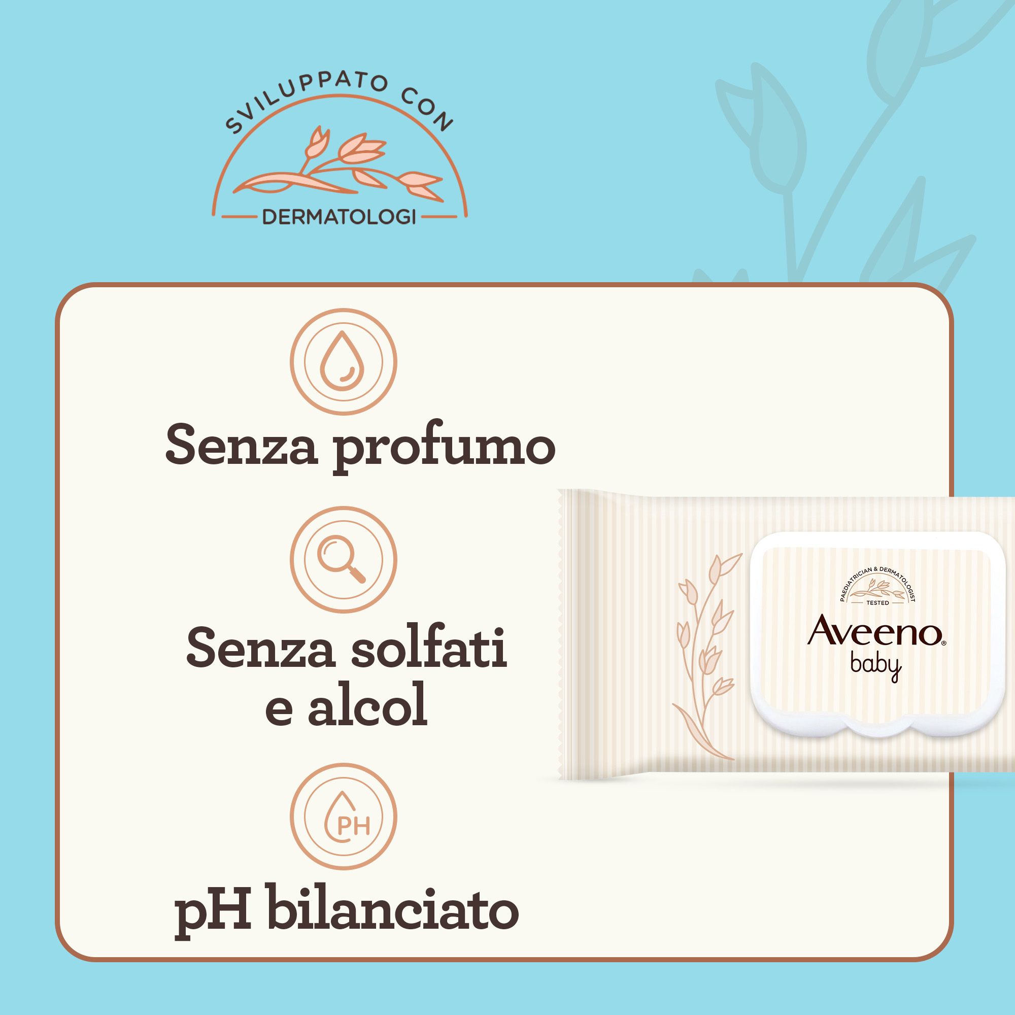 Aveeno Baby Daily Care 72 Salviettine, Salviette neonato e bambino umidificate e delicate Aveeno Baby Daily Care 72 Salviettine, Salviette neonato e bambino umidificate e delicate