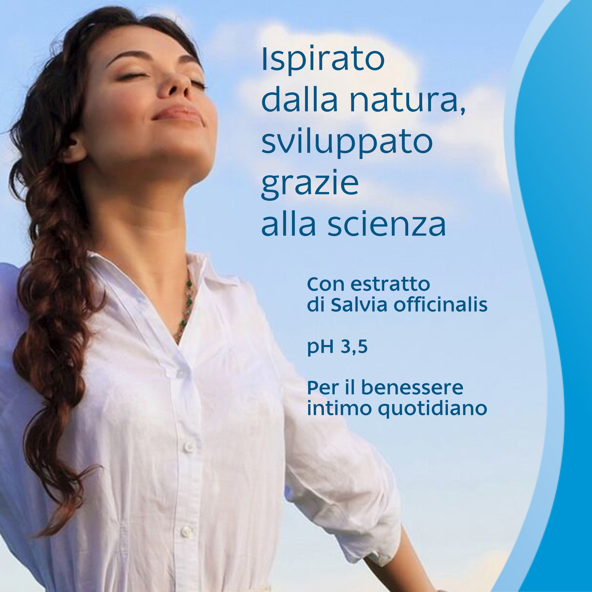Saugella Blu Dermoliquido pH 3,5 - Detergente Intimo Antibatterico 750 ml