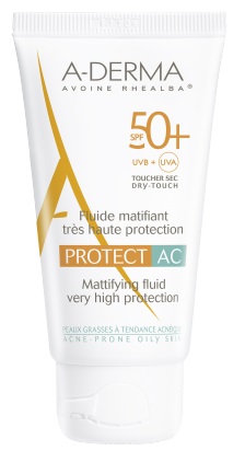 A-Derma Protect AC Fluido Solare Opacizzante SPF 50+ Tubo 40 ml