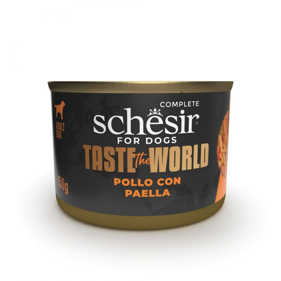 SCHESIR CANE TASTE WORLD POLLO PAELLA 150GR (lattina)