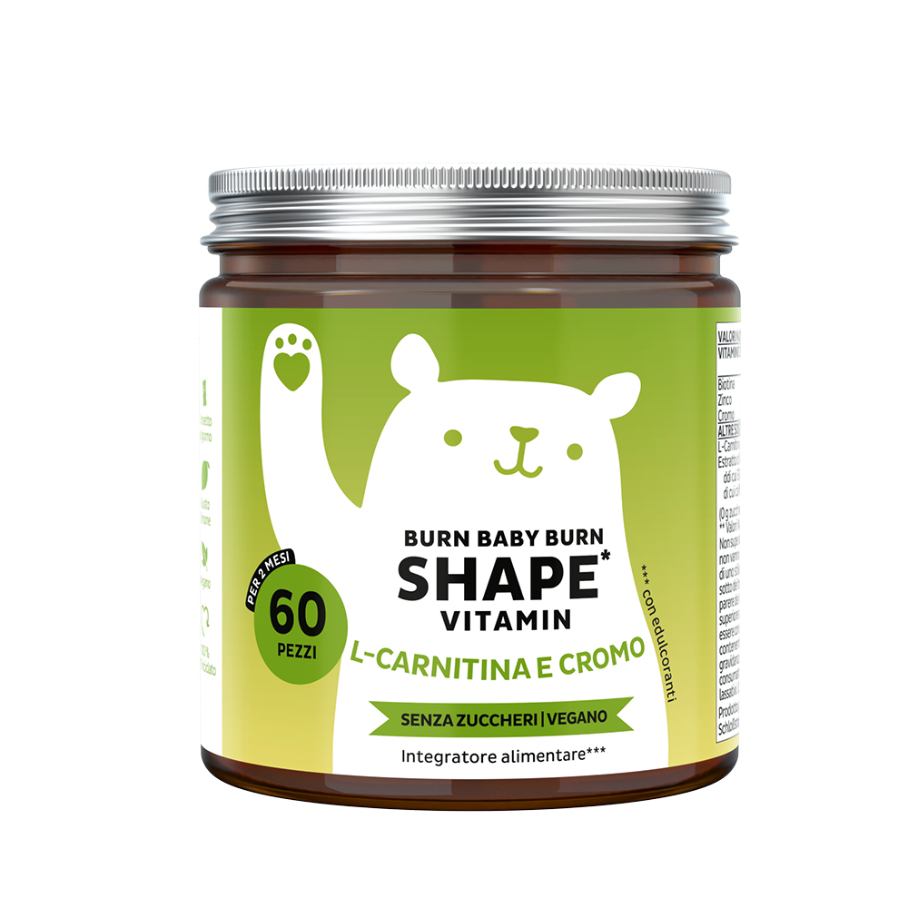 Bears With Benefits - Burn Baby Burn Shape Vitamin 60 Orsetti - Integratore Per Il Metabolismo Dei Grassi