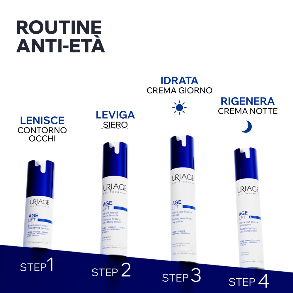 Uriage Age Lift - Crema Notte Antiage Levigante Rivitalizzante Viso 40 ml