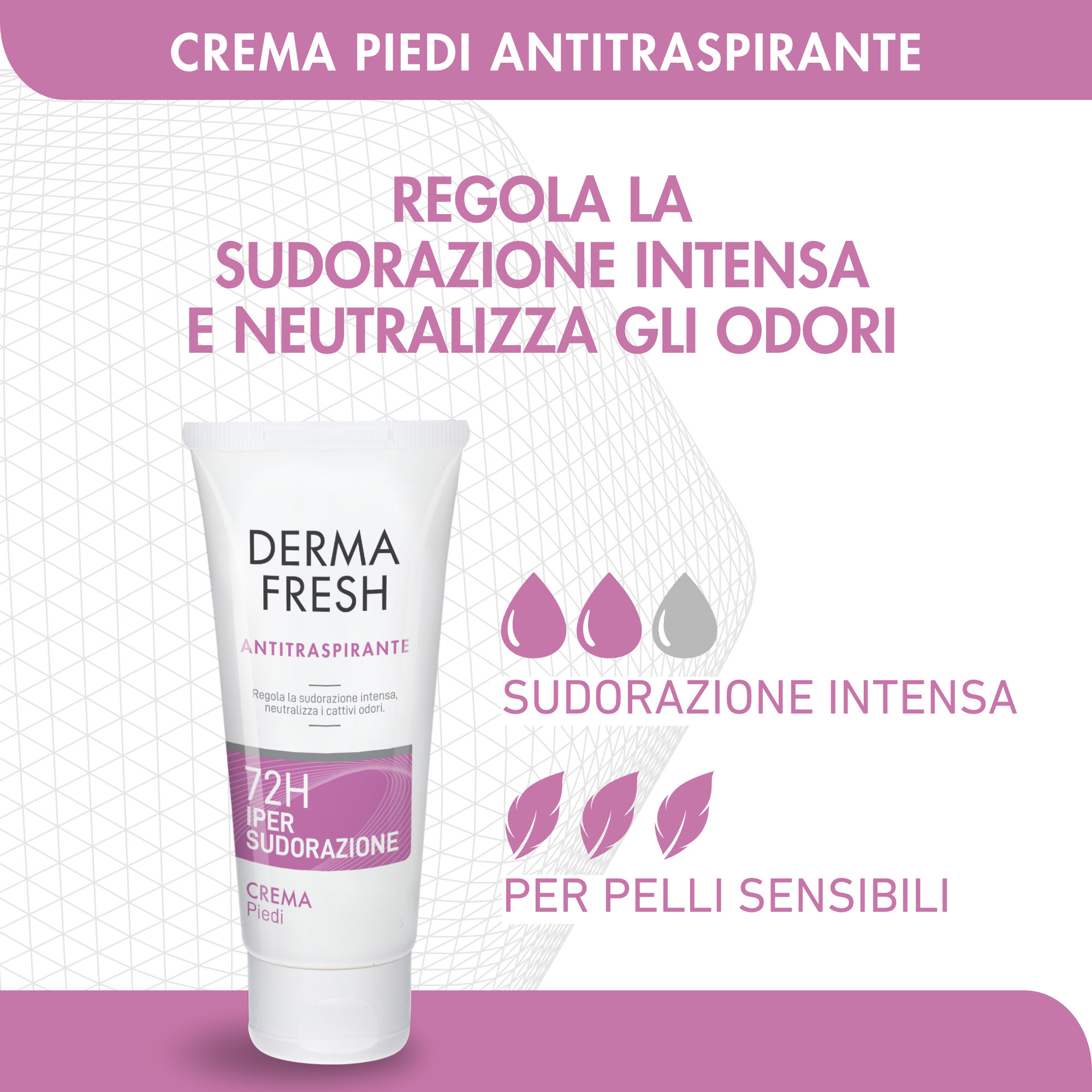 Dermafresh 72H Ipersudorazione - Crema Piedi 100 ml