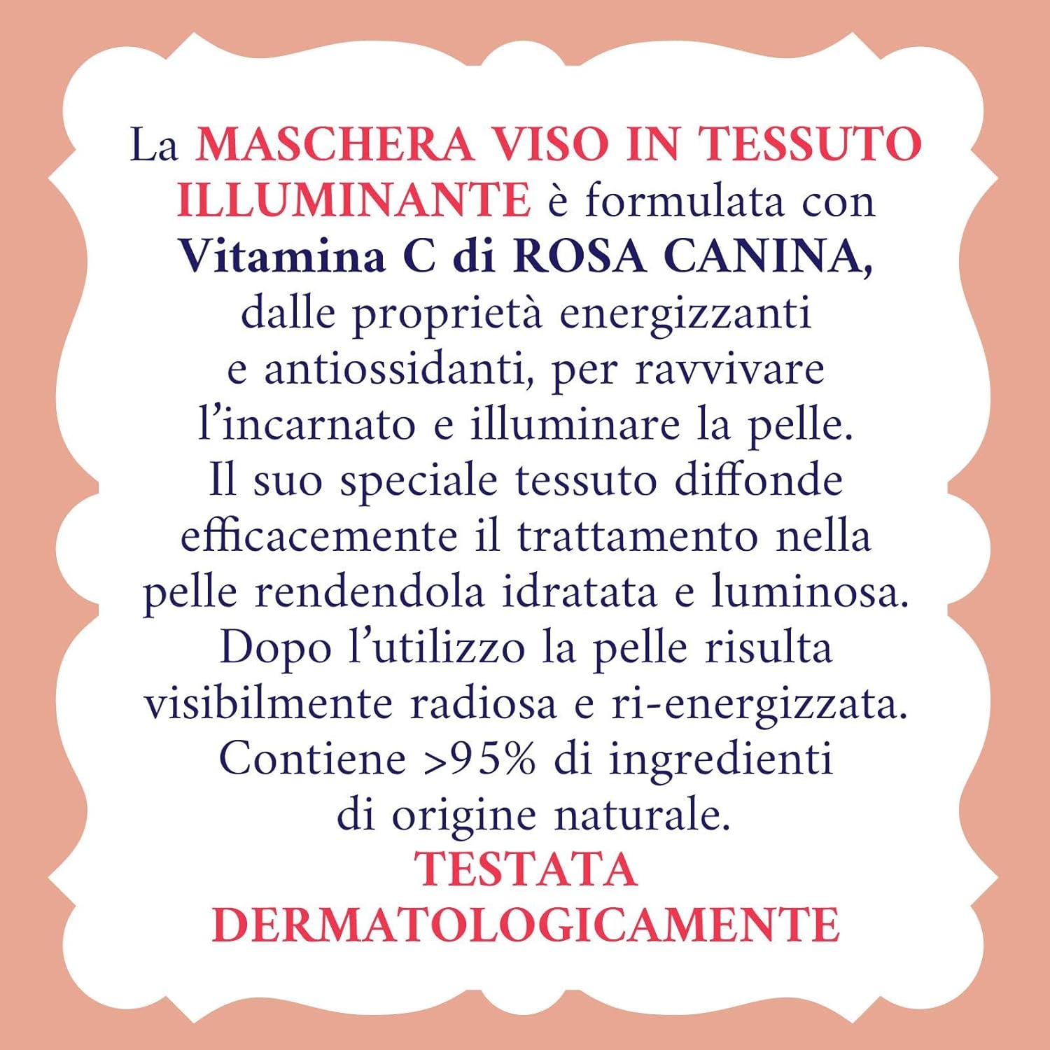 Acqua Alle Rose - 1 Maschera In Tessuto Illuminante Viso