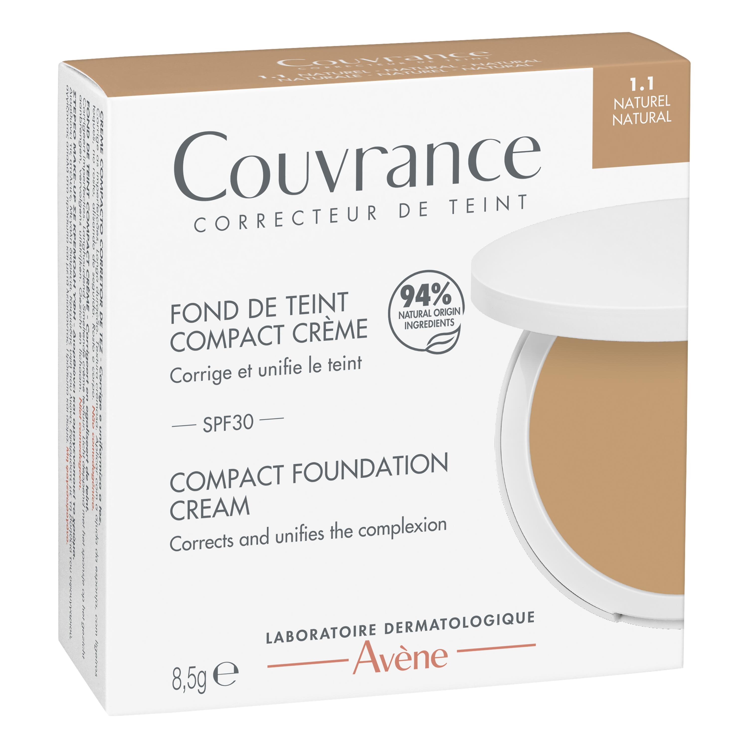 Avène Couvrance - Crema Compatta Colorata N. 1.1 Naturale