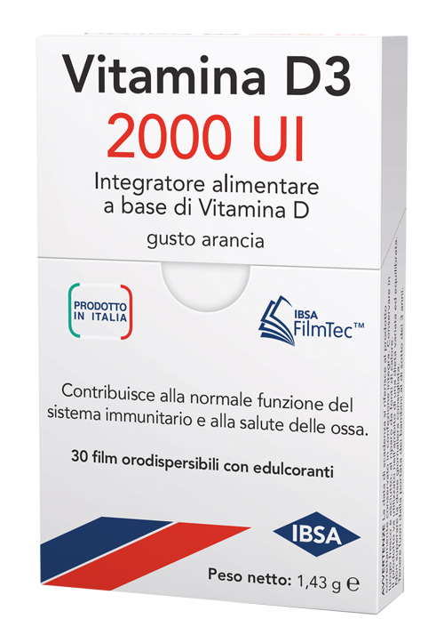 VITAMINA D3 2000 UI 30FILM orodispersibili