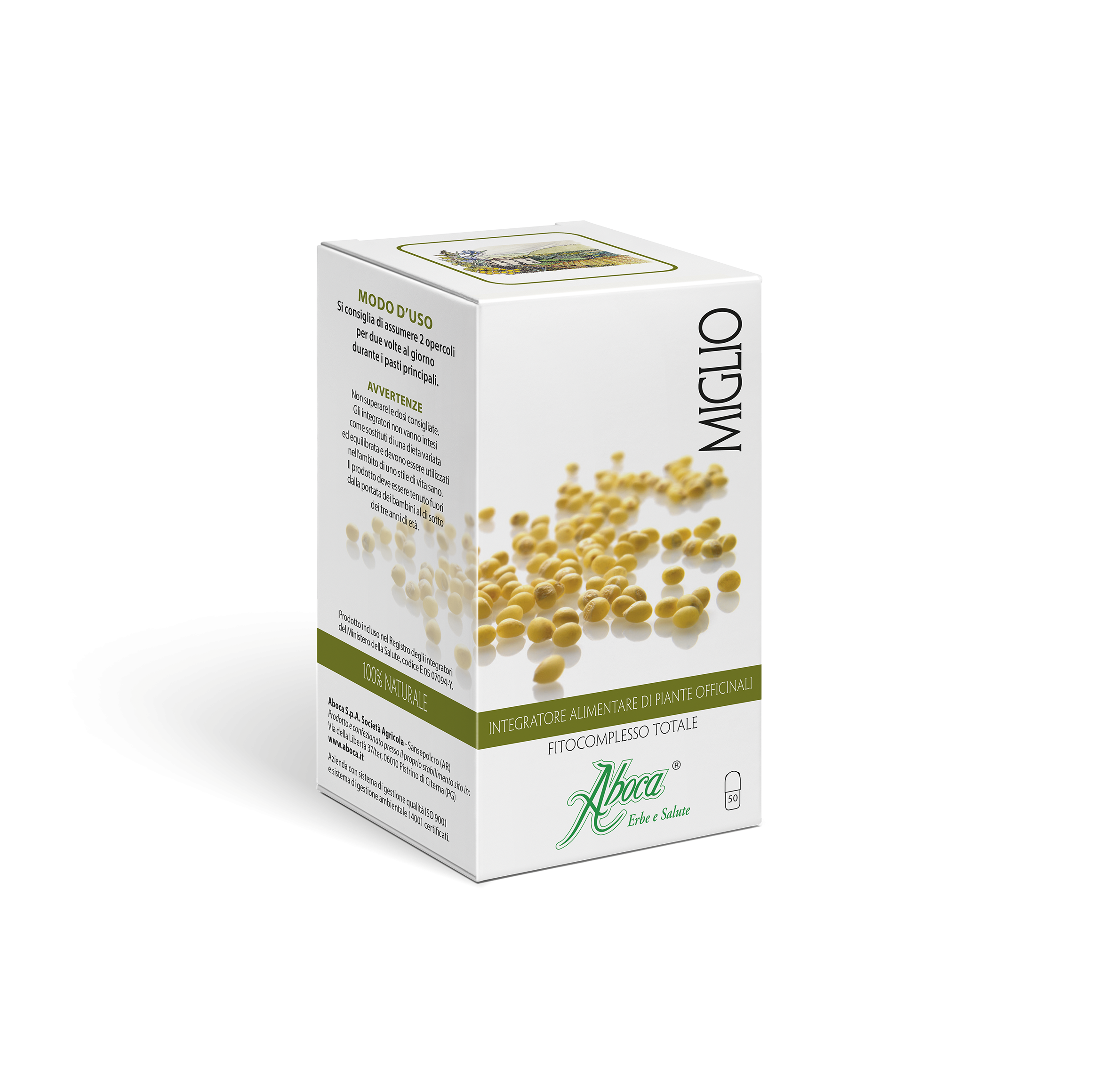 Aboca Miglio Fitocomplesso Totale Integratore Capelli Unghie 50 Opercoli Aboca Miglio Fitocomplesso Totale Integratore Capelli Unghie 50 Opercoli