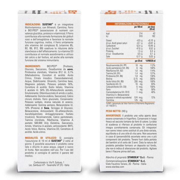 Sustar Integratore Microcircolo 200 ml Sustar Integratore Microcircolo 200 ml