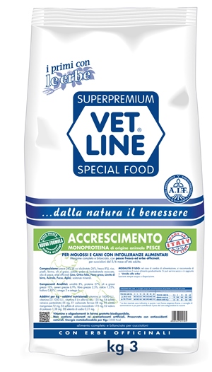 VET LINE ACCRESC PESCE 3KG