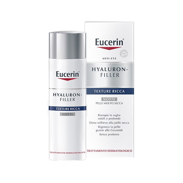 Eucerin Hyaluron-Filler Texture Ricca Crema Notte 50 mL Eucerin Hyaluron-Filler Texture Ricca Crema Notte 50 mL