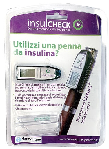 Insulcheck Luxura Dispositivo Per Diabetici Registrazione tempo ultima iniezione 1 Pezzo