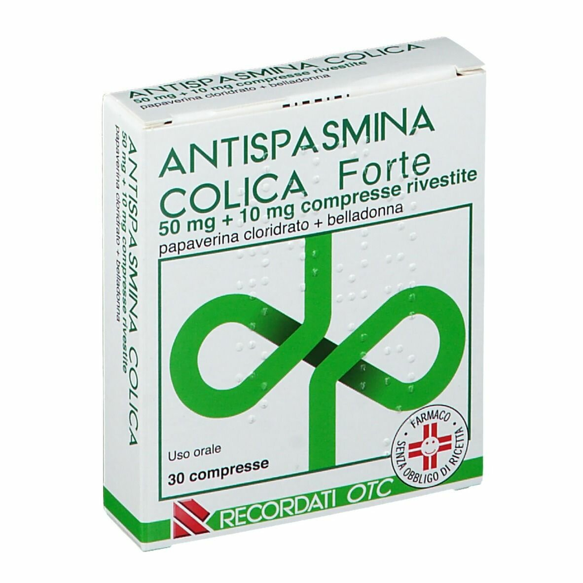 Antispasmina Colica Forte 50mg + 10mg Papaverina Belladonna 30 Compresse Antispasmina Colica Forte 50mg + 10mg Papaverina Belladonna 30 Compresse