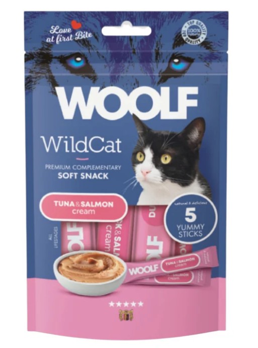 MAST WOOLF GATTO SOFT SNACK CREAM TONNO E SALMONE 70GR