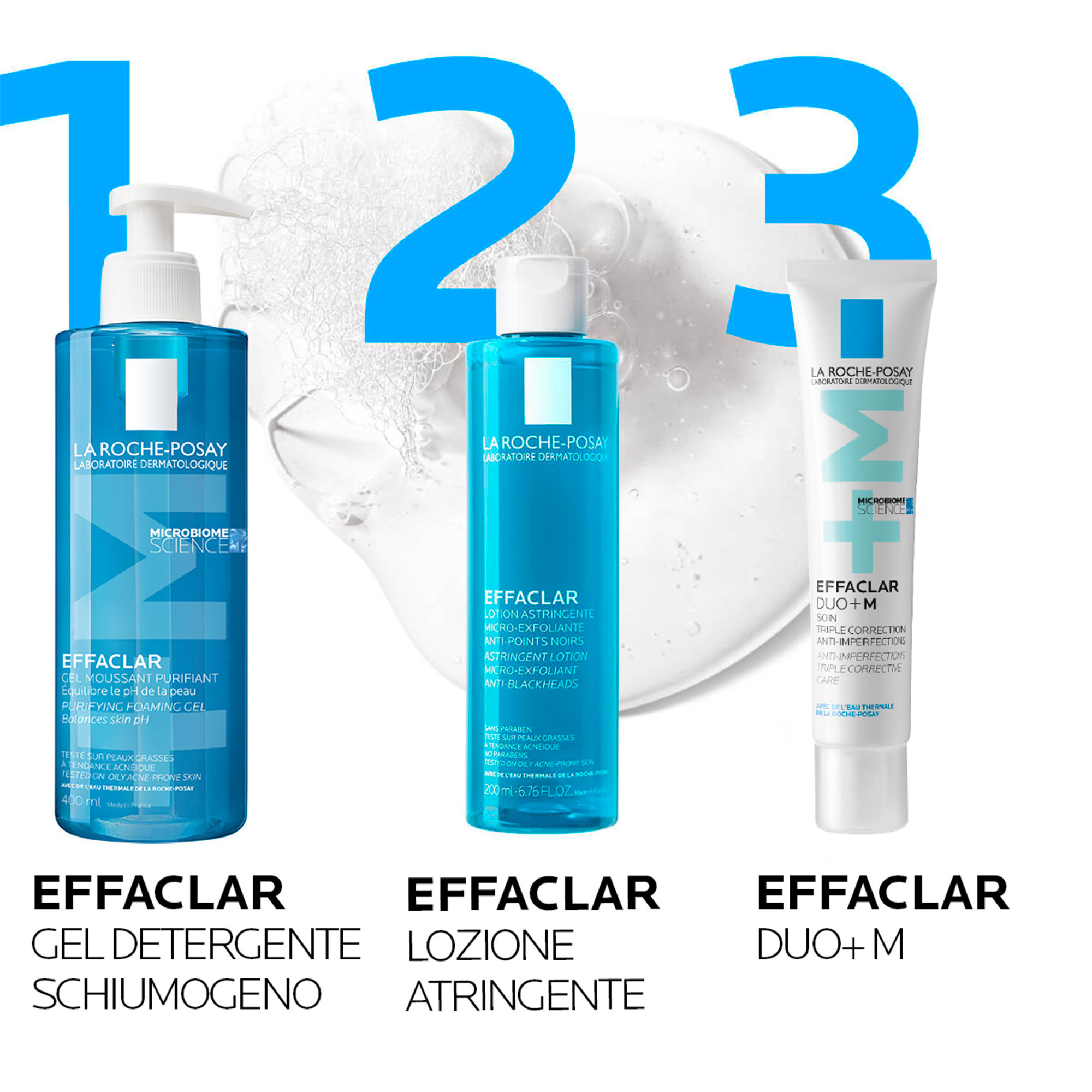 La Roche-Posay Effaclar - Lozione Astringente Microesfoliante Per Pelle Mista, Grassa O A Tendenza Acneica 200 ml
